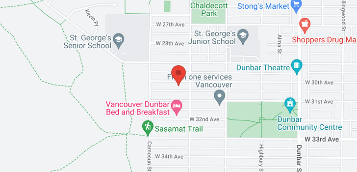 map of 4028 W 30TH AVENUE
